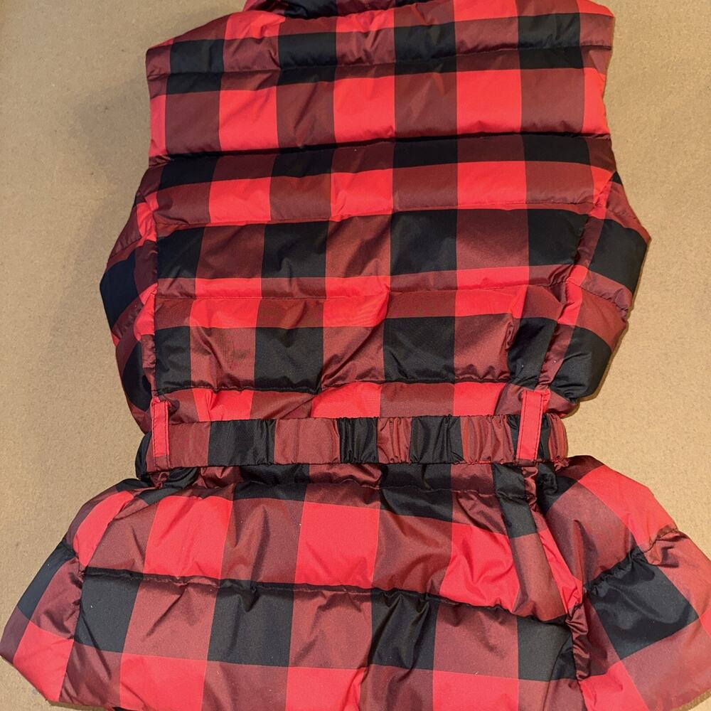 Lauren Ralph Lauren Women's 10 Buffalo Check Quilted Down Vest Embellished Logo - Picture 10 of 13